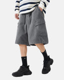 Washed Cargo Shorts Utility Pockets | Inflation Streetwear