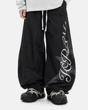 Crinkle Nylon Barrel Track Pants | Inflation Streetwear