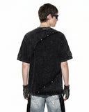 Deconstructed Washed Oversized T-Shirt | Inflation Streetwear INFLATION