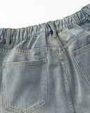 Structured Washed Denim Shorts | Inflation Streetwear INFLATION