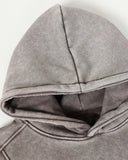 Washed Eyelet Boxy Hoodie | Inflation Streetwear