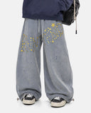 Washed Embroidered Star Barrel Sweatpants | Inflation Streetwear