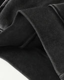 Washed Reflective Piping Boxy Hoodie | Inflation Streetwear