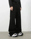 INFLATION Wasehed Straight Wide Leg Jeans INFLATION