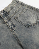 Eyelet Radiant Distress Baggy Jeans | Inflation Streetwear INFLATION