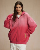 INFLATION Monkey Wash French Terry Zip Up Hoodies INFLATION