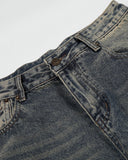 Cinch Back Buckle Acid Washed Jorts | Inflation Streetwear INFLATION