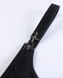 Asymmetric Buckle Denim Overalls Jeans | Inflation Streetwear INFLATION