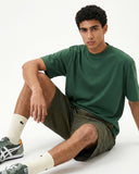 Distressed Washed Mock Neck T Shirt | Inflation Streetwear INFLATION