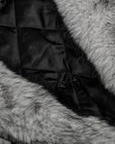 Suede Faux Fur Cotton Padded Jacket | Inflation Streetwear INFLATION
