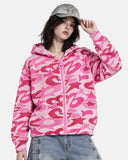 Camo Mega Zip Knit Sweater | Inflation Streetwear