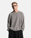 Waffle Boxy Long Sleeve T-Shirt | Inflation Streetwear