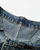Studded Washed Long Baggy Jorts | Inflation Streetwear INFLATION