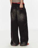 Retro Washed Wide-Leg Jeans | Inflation Streetwear INFLATION
