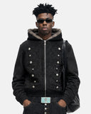 Faux Fur Hooded Bomber Jacket | Inflation Streetwear