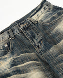 Bamboo Weave Barrel Baggy Jeans | Inflation Streetwear INFLATION