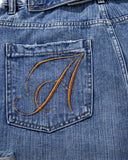 Cinch Back Distressed Denim Jorts | Inflation Streetwear INFLATION