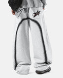 Spray Graphic Barrel Sweatpants | Inflation Streetwear