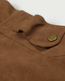Horse Embroidery Suede Clasp Padded Jacket | Inflation Streetwear INFLATION