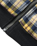 Yellow Plaid Reversible Zip-Up Hoodie | INFLATION Streetwear INFLATION