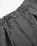 Drawstring Wide-Leg Tailored Shorts | Inflation Streetwear
