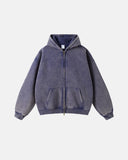 cropped zip up hoodie