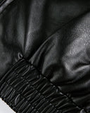 Embroidery Faux Leather Racing Jacket | Inflation Streetwear INFLATION