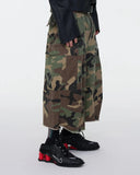 Oversized Camo Cargo Longline Shorts | Inflation Streetwear INFLATION