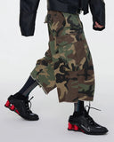 Oversized Camo Cargo Longline Shorts | Inflation Streetwear INFLATION