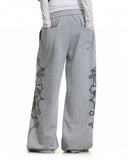 Gothic Graphic Wide Leg Sweatpants | Inflation Streetwear INFLATION
