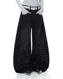 Acid Wash Rhinestone Baggy Jeans | Inflation Streetwear INFLATION