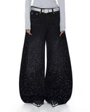 Acid Wash Rhinestone Baggy Jeans | Inflation Streetwear INFLATION
