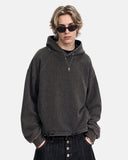 Distressed Hem Boxy Hoodie | Inflation Streetwear
