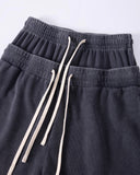 Double Waist Acid Wash Waffle Shorts | Inflation Streetwear INFLATION