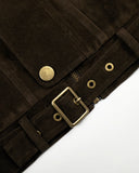 Cropped Suede Cotton Padded Jacket | Inflation Streetwear INFLATION