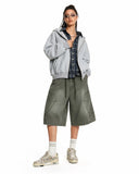 Washed Cargo Shorts Utility Pockets | Inflation Streetwear