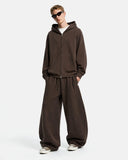 Boxy Waffle Knit Hoodie Set | Inflation Streetwear