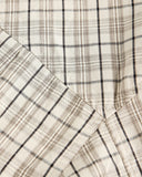 Script Graphic Plaid Long-Sleeve Shirt | Inflation Streetwear