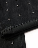 Studded Vintage Washed Wide Leg Jeans | Inflation Streetwear