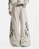 Thorn Graphic Barrel Baggy Sweatpants | Inflation Streetwear