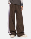 Side Stripe Wide Leg Track Pants | Inflation Streetwear