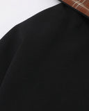 Reversible Plaid Boxy Zip Up Hoodie | Inflation Streetwear