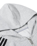Script Graphic Boxy Zip Up Hoodie | Inflation Streetwear