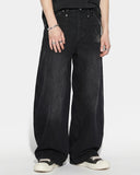 Distressed Eyelet Barrel Jeans | Inflation Streetwear INFLATION