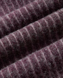 Fuzzy Stripe Boxy Zip Up Hoodie | Inflation Streetwear