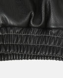 Faux Fur Collar PU Leather Jacket | Inflation Streetwear