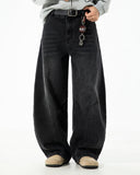 Curved Seam Deconstructed Barrel Jeans | Inflation Streetwear INFLATION