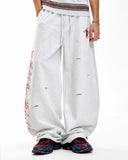 oversized barrel leg sweatpants for men