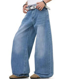 Cross Stud Bamboo Weave Baggy Jeans | Inflation Streetwear INFLATION