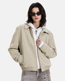 Minimalist PU Leather Zip Up Jacket | Inflation Streetwear